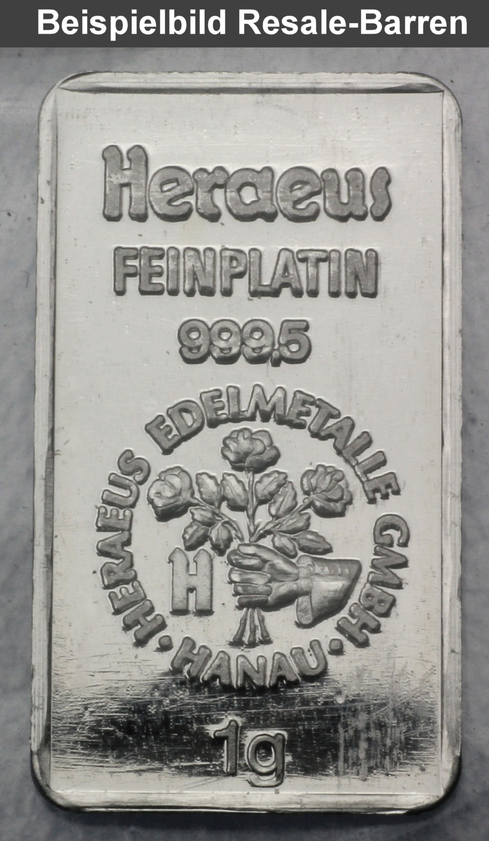 Platinbarren 1g (Resale) - Detailansicht 1