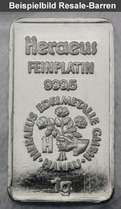 Platinbarren 1g (Resale) - Miniaturansicht 2