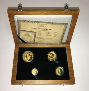 Goldmünzen "The Kudu" 1999 Natura Set 4-teilig Monarchs of Africa (Südafrika) - Hauptansicht