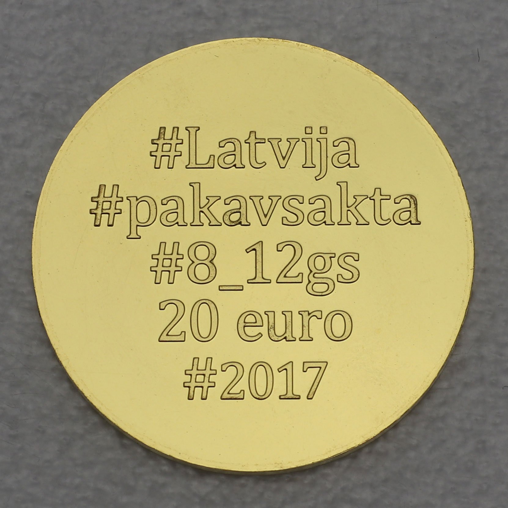 Goldmünze 20 Euro "Latvija" 2017 (Lettland) - Hauptansicht