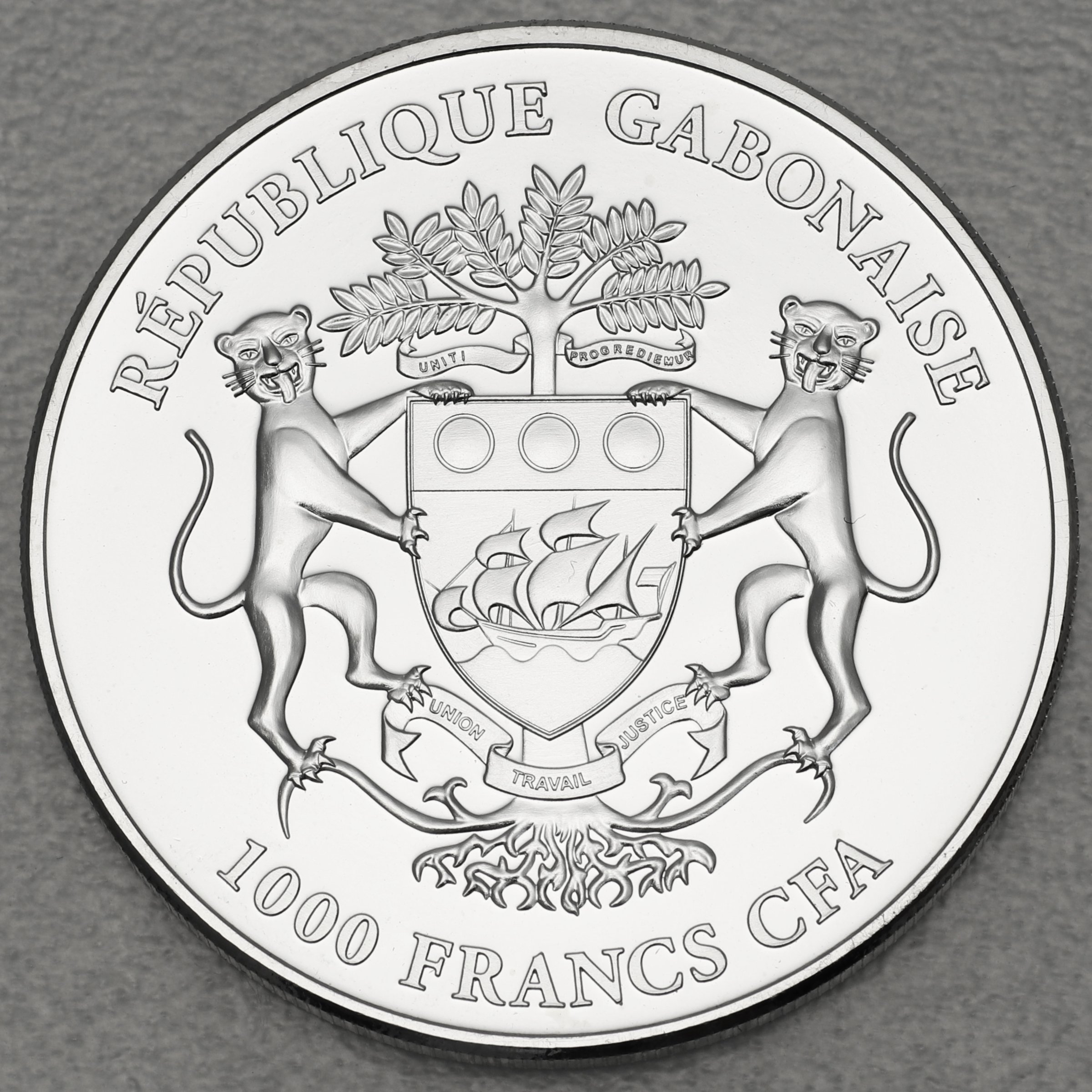 Silbermünze 1oz "Springbock" 2013 (Gabun) - Detailansicht 1