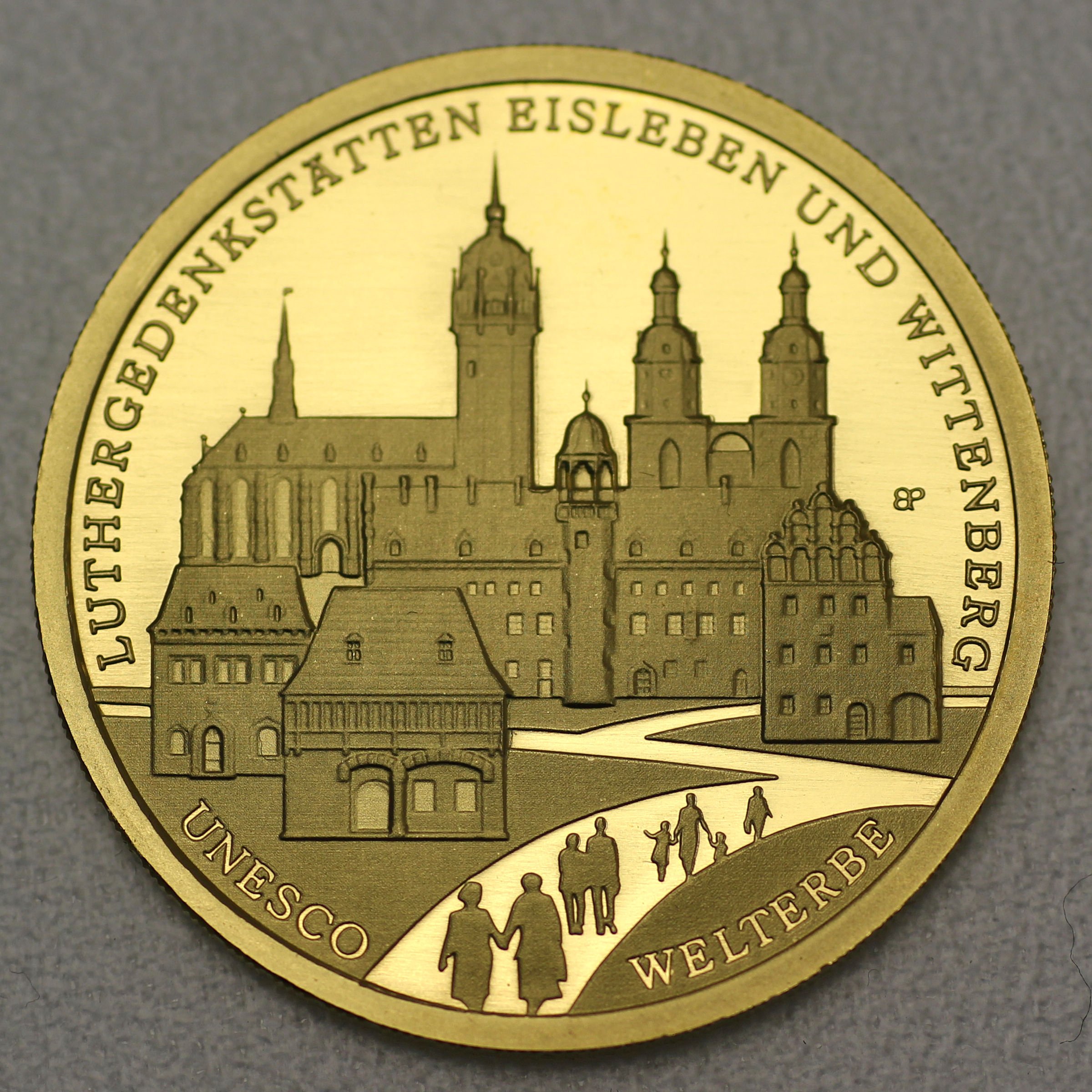 Goldmünze 100 Euro "Wittenberg" 2017 Unesco-Weltkulturerbe (Deutschland) - Hauptansicht