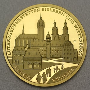 Goldmünze 100 Euro "Wittenberg" 2017 Unesco-Weltkulturerbe (Deutschland) - Hauptansicht
