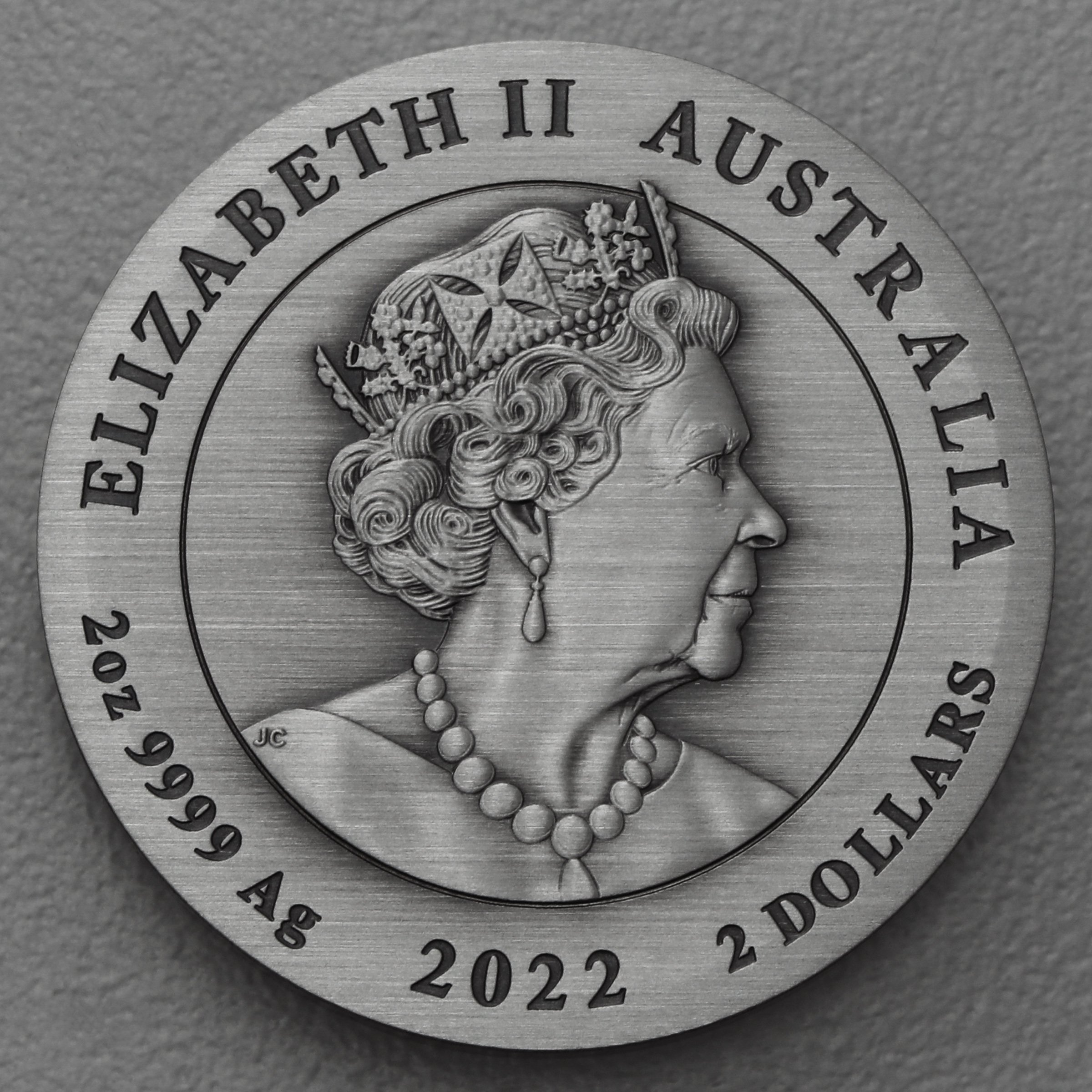 Silbermünze 2oz "Tiger" 2022 (AF) Lunar III – Year of the Tiger (Australien) - Detailansicht 1