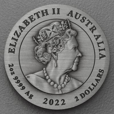 Silbermünze 2oz "Tiger" 2022 (AF) Lunar III – Year of the Tiger (Australien) - Miniaturansicht 2
