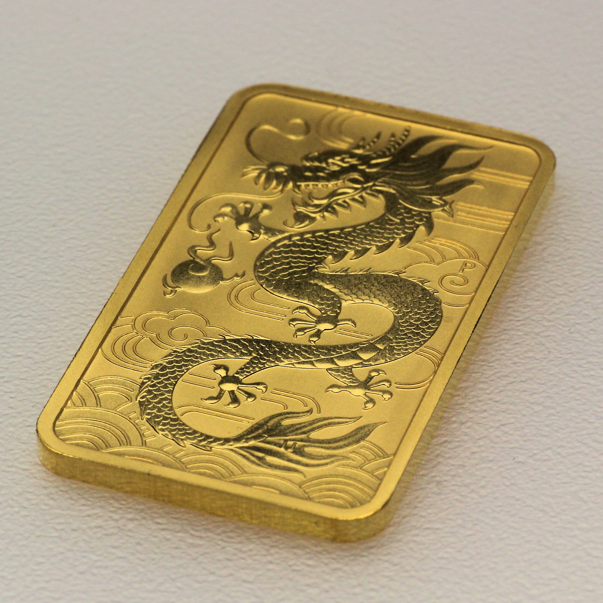 Gold Münzbarren 1oz "Rectangular Dragon" 2018 (Australien) - Detailansicht 5