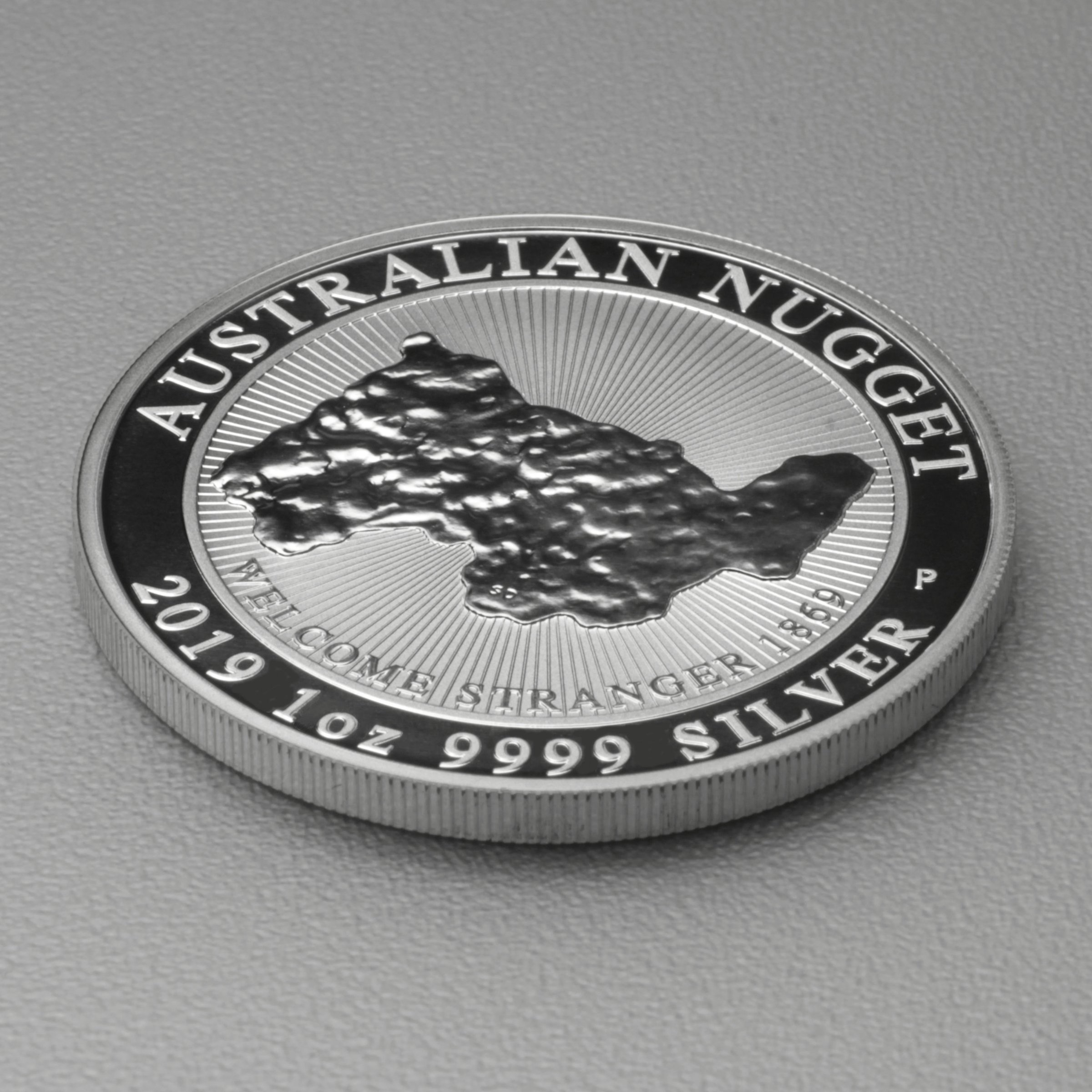 Silbermünze 1oz "Welcome Stranger" 2019 Australian Nugget (Australien) - Detailansicht 2