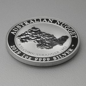 Silbermünze 1oz "Welcome Stranger" 2019 Australian Nugget (Australien) - Miniaturansicht 3