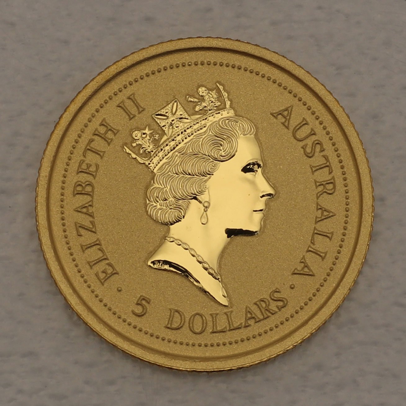 Goldmünze 1/20oz "Tiger" 1998 Lunar I – Year of the Tiger (Australien) - Detailansicht 1