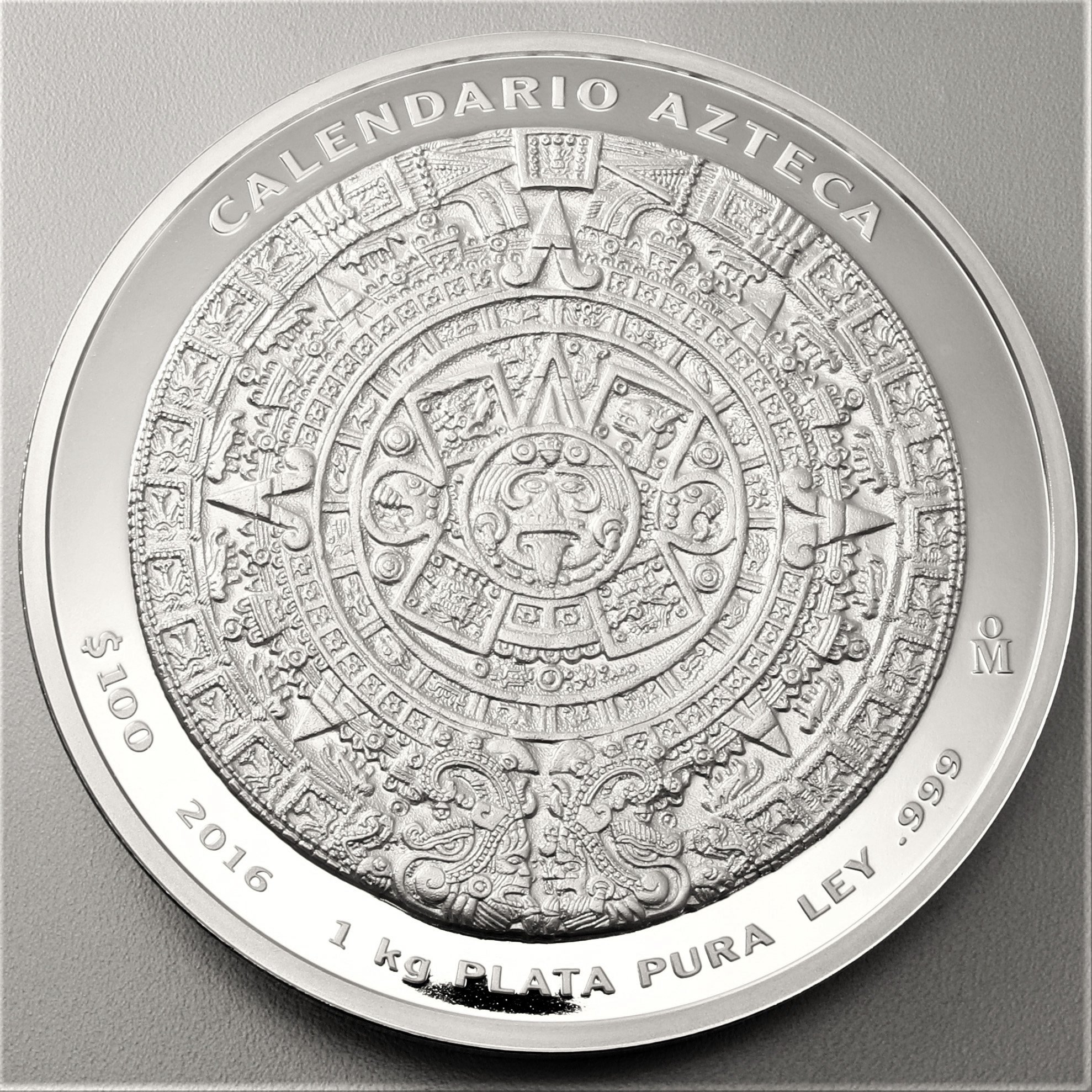 Silbermünze 1kg "Aztekenkalender" 2016 (PL) (Mexiko) - Hauptansicht