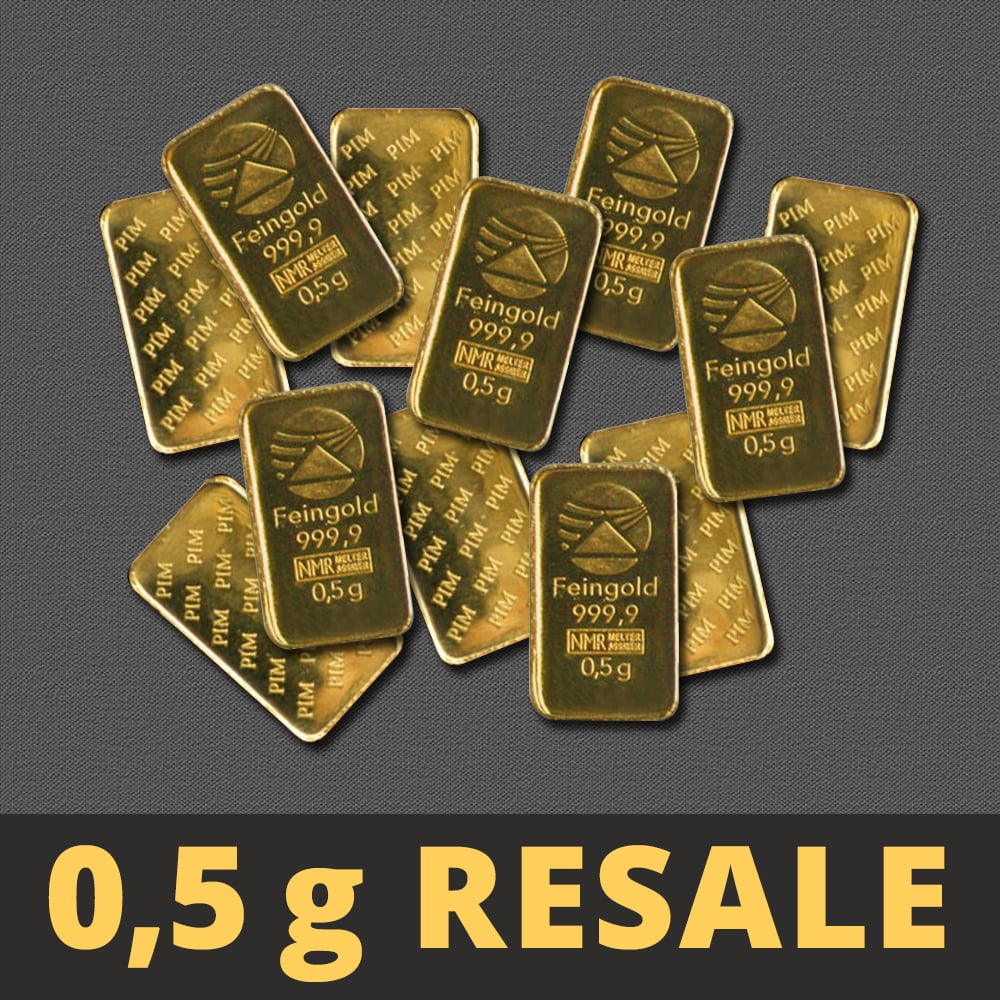 Goldbarren 0,5g "Resale" (div.Hersteller) - Hauptansicht