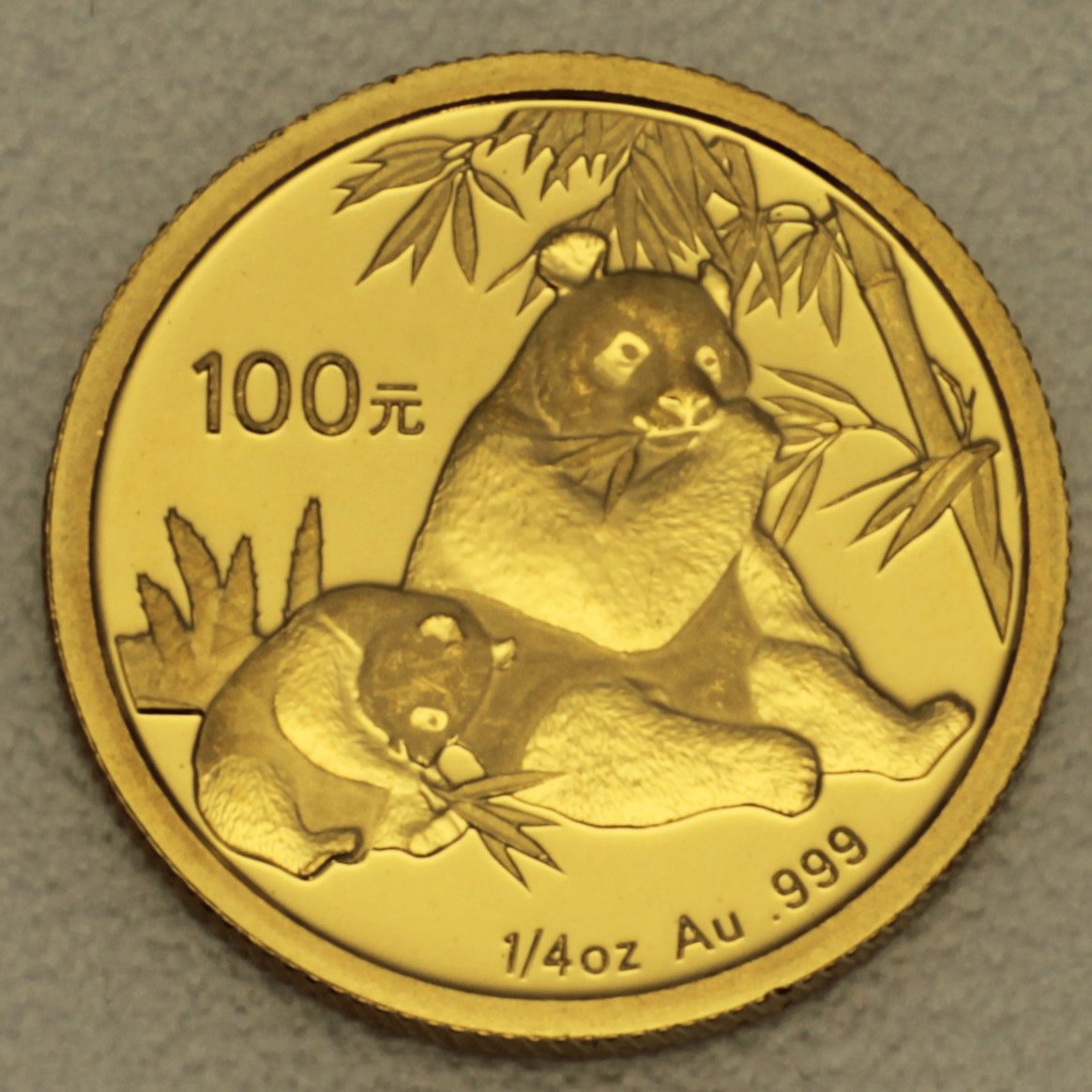 Goldmünze 1/4oz "Panda" 2007 (China) - Hauptansicht
