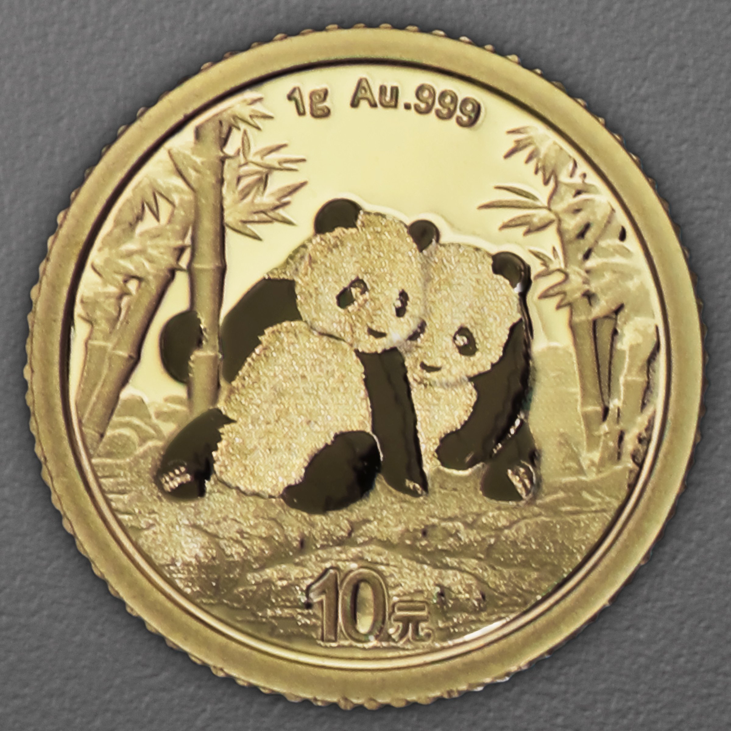 Goldmünze 1g "Panda" 2026 (China) - Hauptansicht