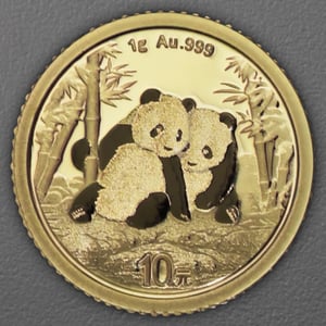 Goldmünze 1g "Panda" 2026 (China) - Hauptansicht