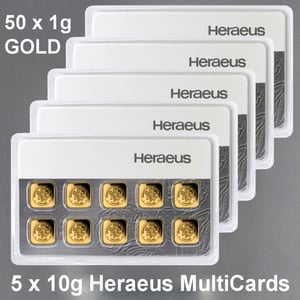 Investmentpaket "MultiCard" HERAEUS (5x 10g Au) - Miniaturansicht 2