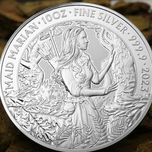 Silbermünze 10oz "Maid Marian" 2023 Myths and Legends 19% (Großbritannien) - Miniaturansicht 5