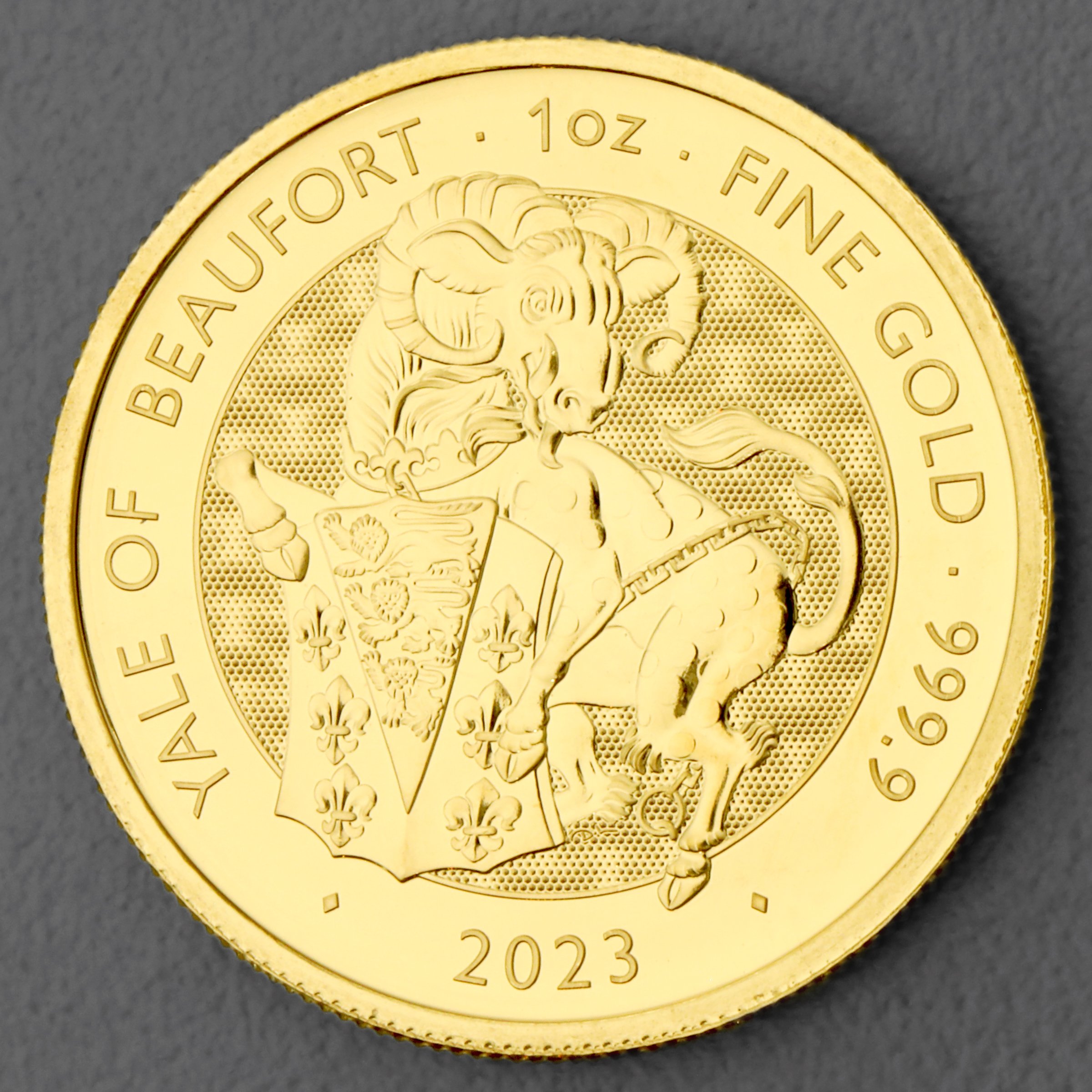 Goldmünze 1oz "The Yale of Beaufort" 2023 Royal Tudor Beasts (Großbritannien) - Hauptansicht