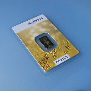 Goldbarren 2g "Kinebar" (Goldperlenmotiv) HERAEUS - Miniaturansicht 4
