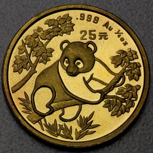 Goldmünze 1/4oz "Panda" 1992 (China) - Hauptansicht