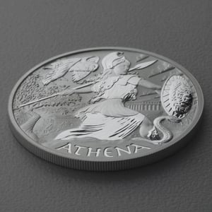 Silbermünze 1oz "Athena" 2022 Gods of Olympus diff. (Tuvalu) - Miniaturansicht 3