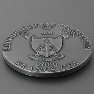Silbermünze 2oz "Cerberus" 2021 (UHR/AF/koloriert) Mythical Creatures 19% (Kamerun) - Miniaturansicht 4