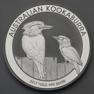 Silbermünze 1kg "Kookaburra" 2017 (Australien) - Miniaturansicht 1