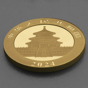 Goldmünze 30g "Panda" 2024 (China) - Miniaturansicht 4