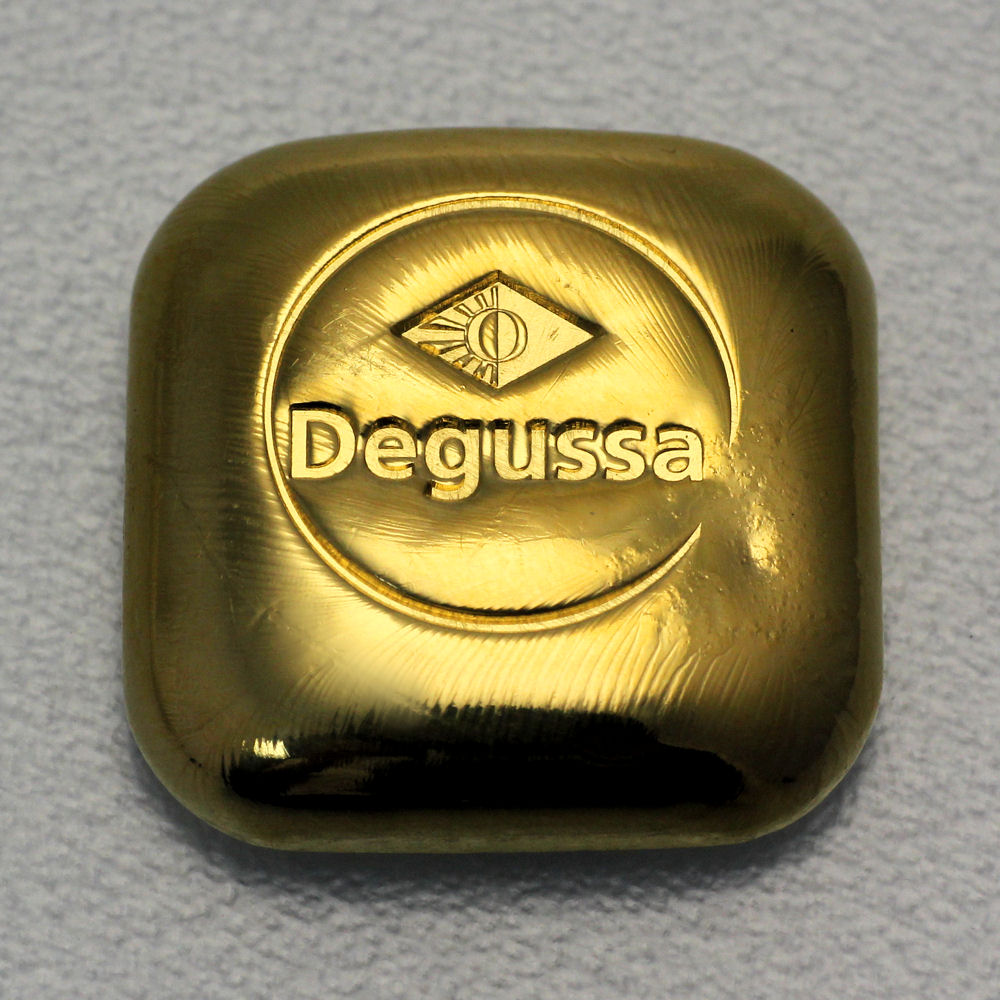 Goldbarren 1oz DEGUSSA (Gussbarren H+M) - Hauptansicht