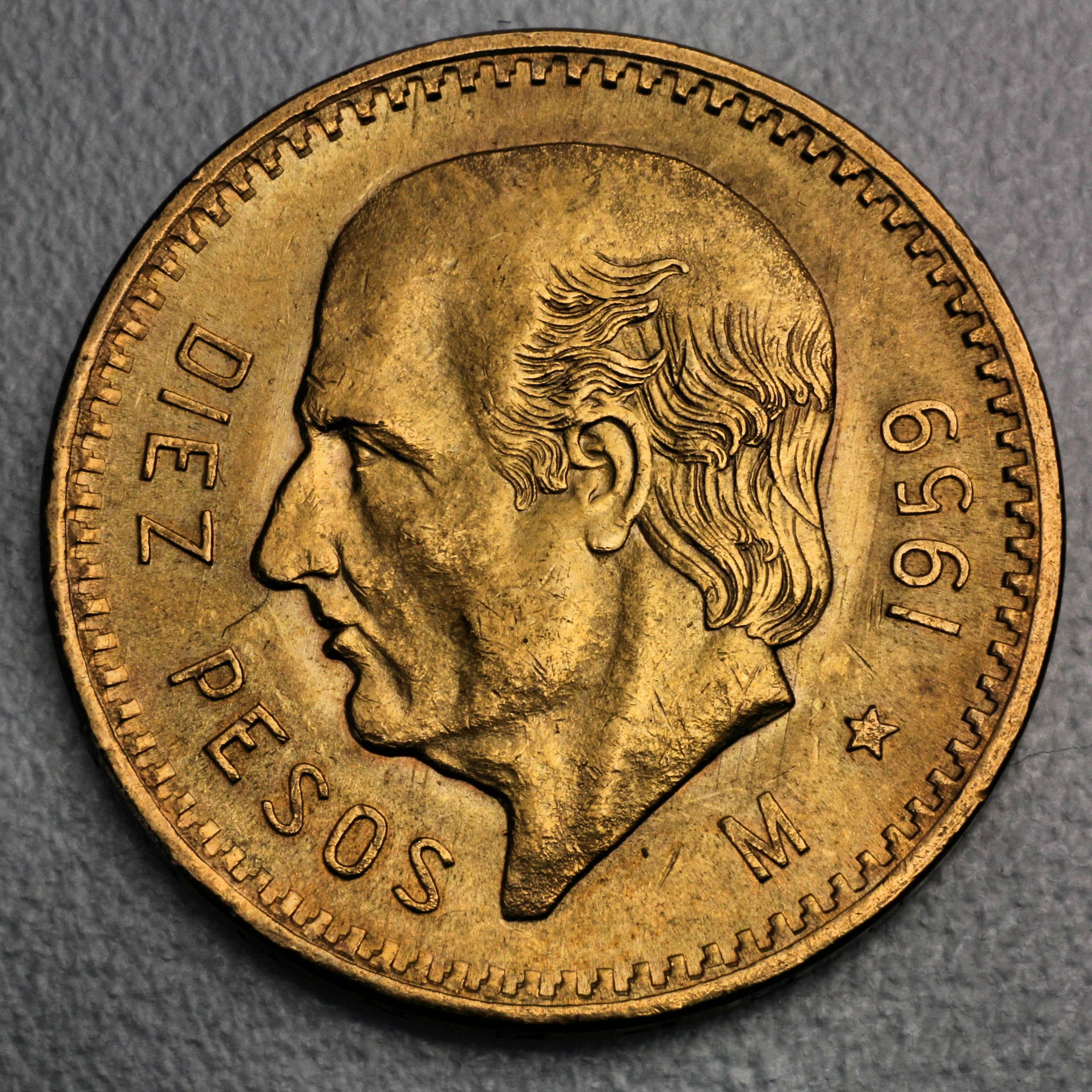 Goldmünze 10 Pesos "Hidalgo" Centenario (Mexiko) - Hauptansicht