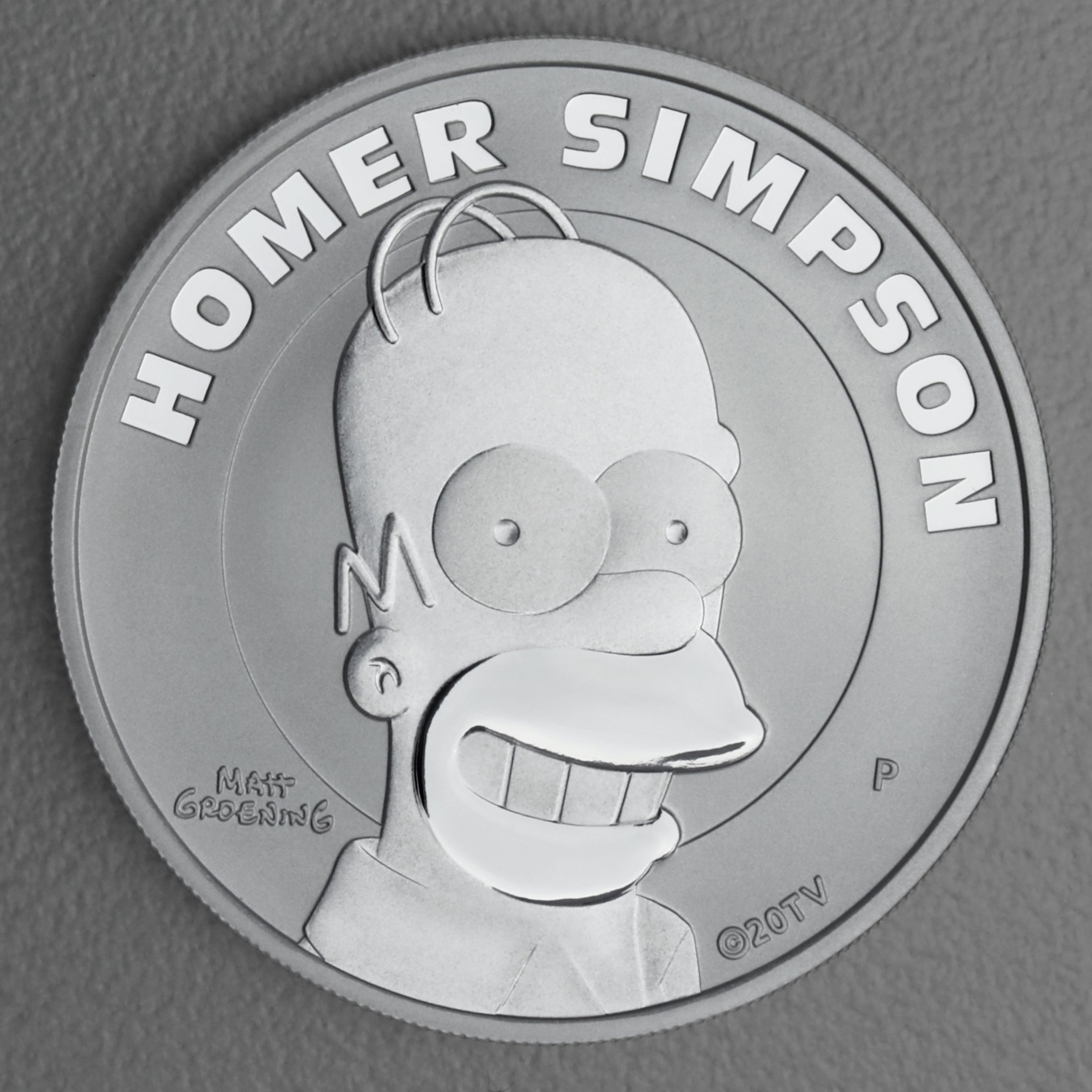 Silbermünze 1oz "Homer Simpson" 2022 The Simpsons (Tuvalu) - Hauptansicht