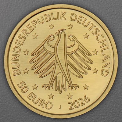 Goldmünze 50 Euro "Gestaltung" 2026 Deutsches Handwerk (Deutschland) - Miniaturansicht 2
