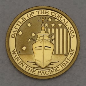 Goldmünze 1/10oz "Battle of the Coral Sea" 2014 War in the Pacific 1941-1945 (Australien) - Hauptansicht