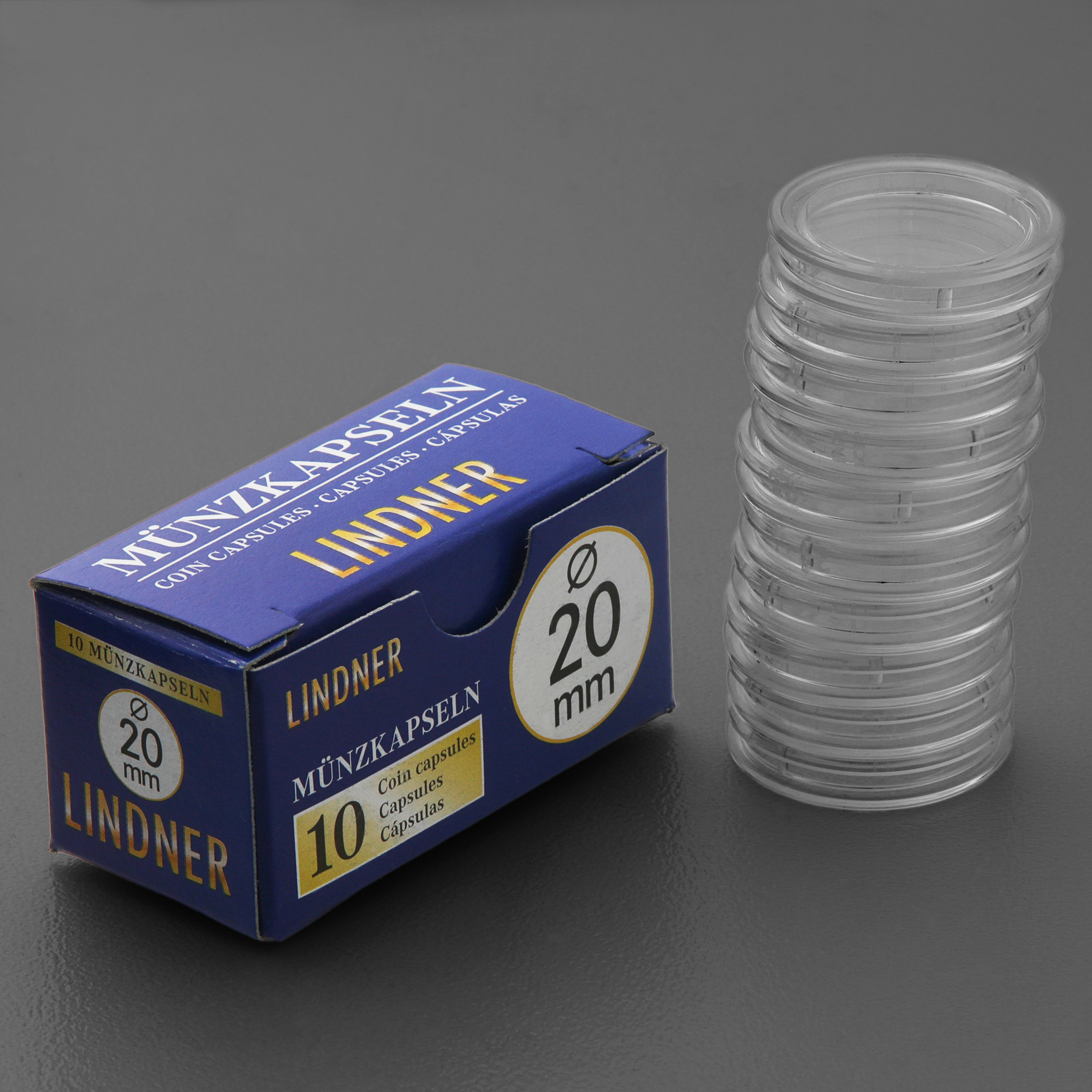 Münzkapseln 20mm 10er-Packung - Hauptansicht