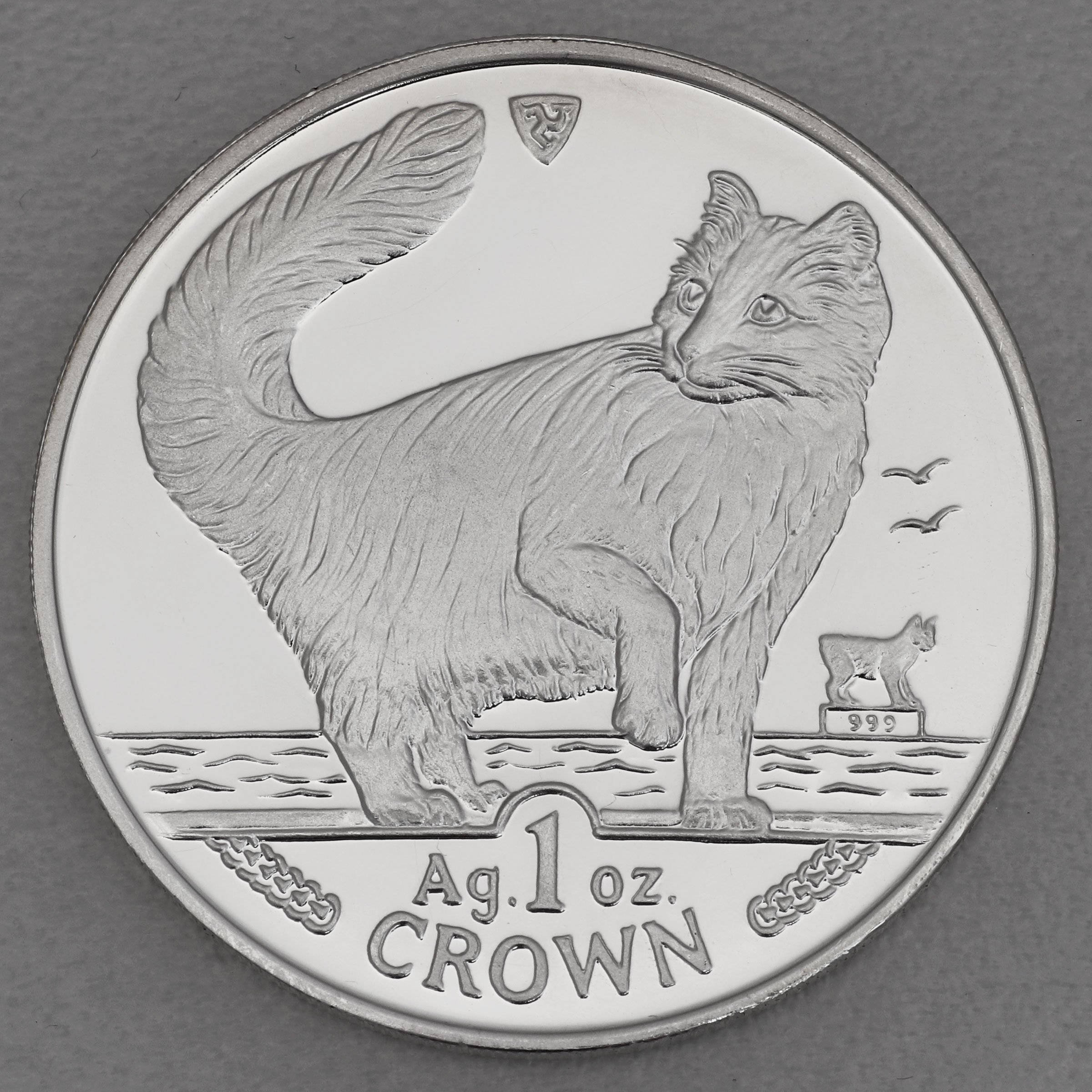 Silbermünze 1oz "Norwegian Forest Cat" 1991 Cats (Isle of Man) - Hauptansicht