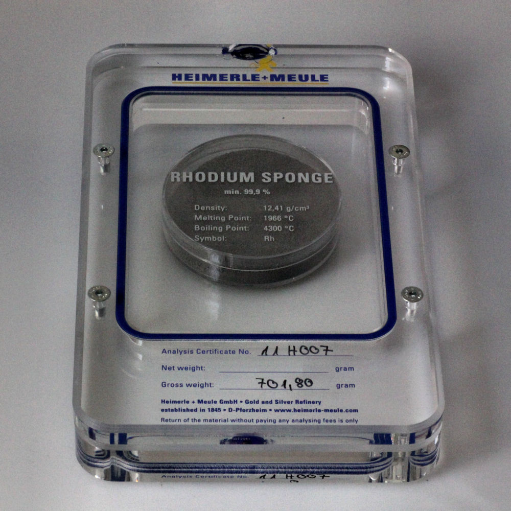 Anlage-Rhodium 50g (999 Rh), pulverförmig - Detailansicht 2