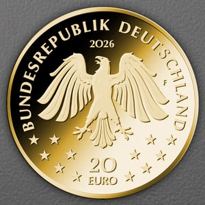 Goldmünze 20 Euro "Wisent" 2026 Rückkehr der Wildtiere (Deutschland) - Miniaturansicht 2