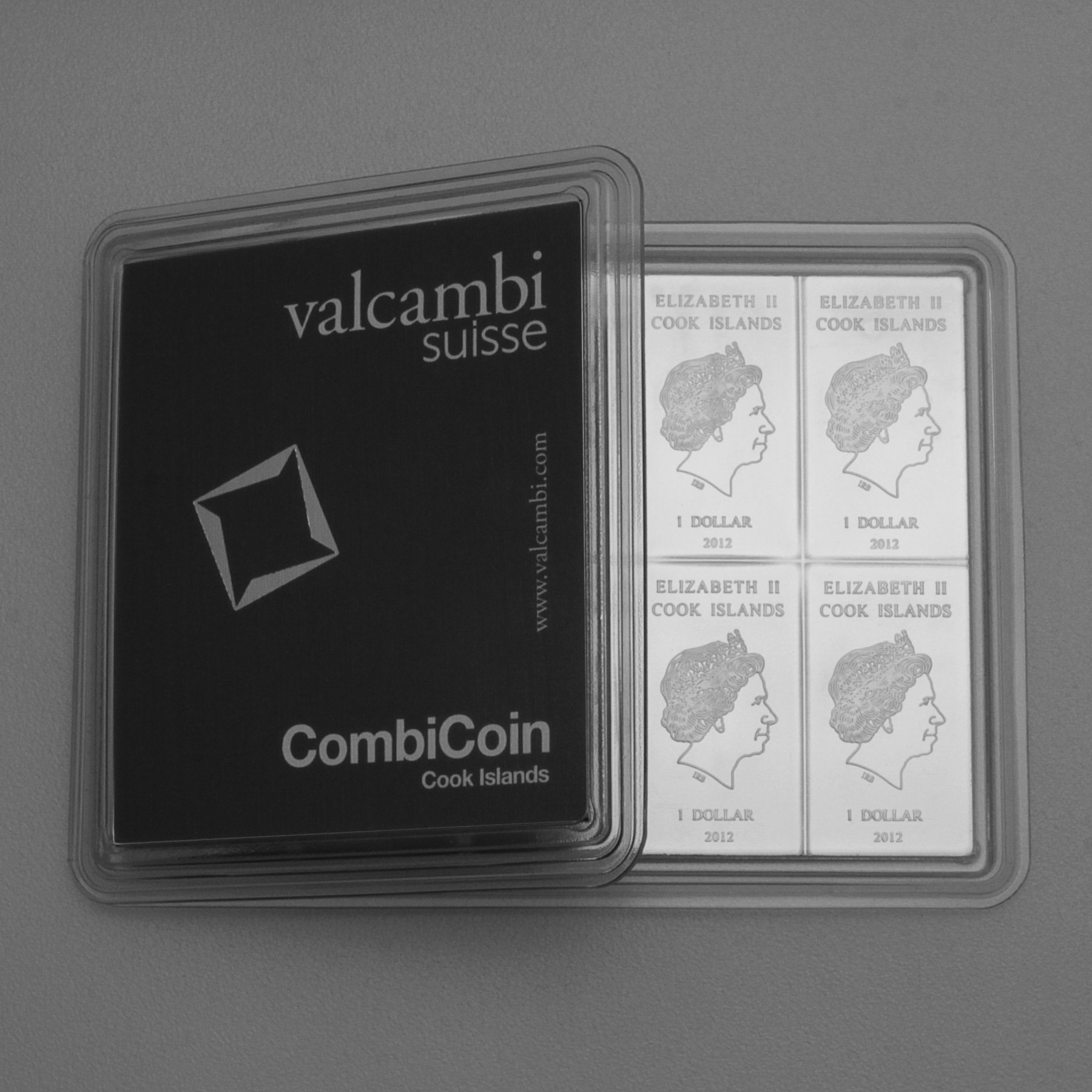 Münztafel 10 x 10g Ag "CombiCoin" 19% (Cook Islands) - Hauptansicht