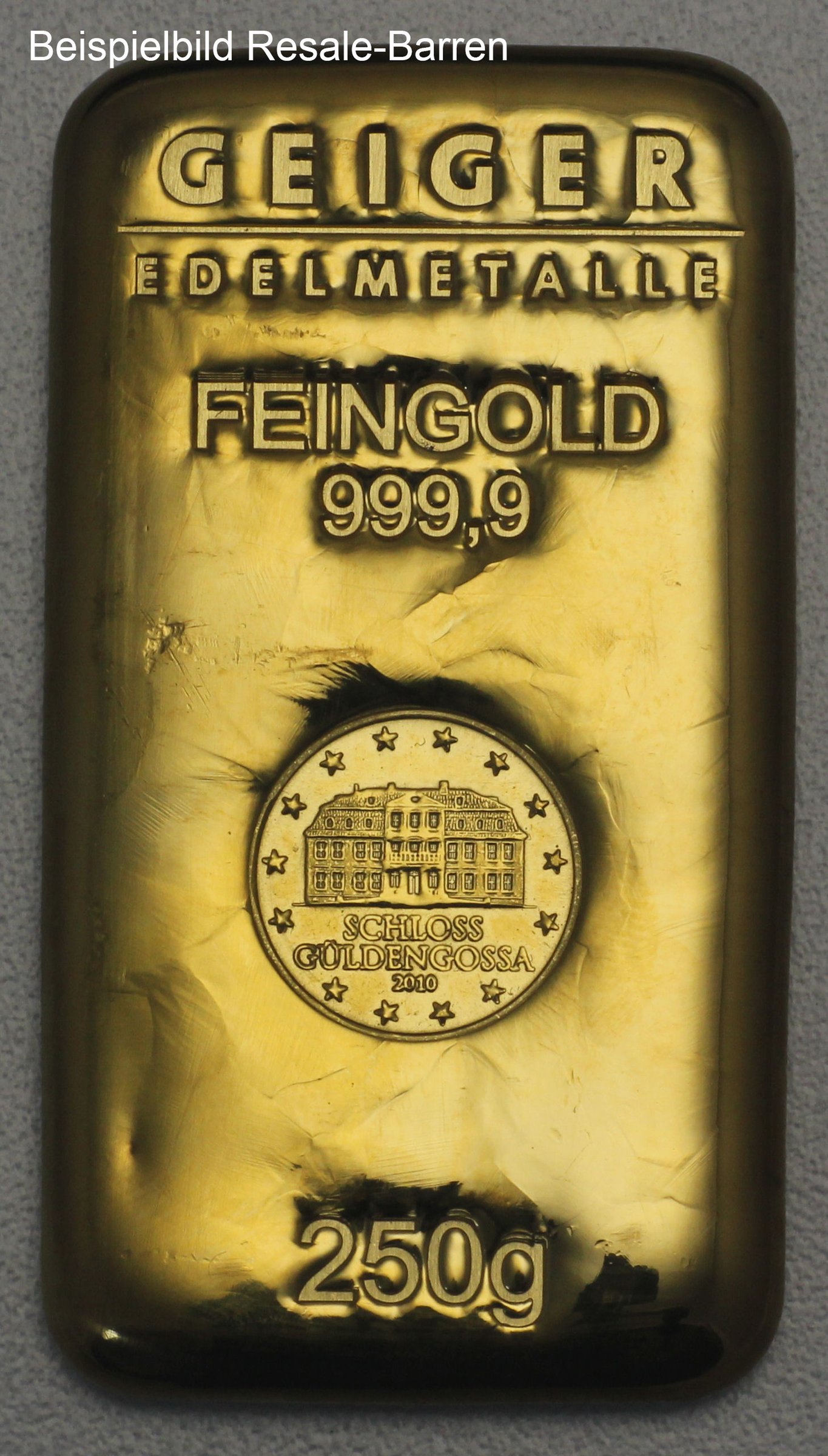 Goldbarren 250g "Resale" (div. Hersteller) - Detailansicht 4