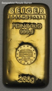 Goldbarren 250g "Resale" (div. Hersteller) - Miniaturansicht 5