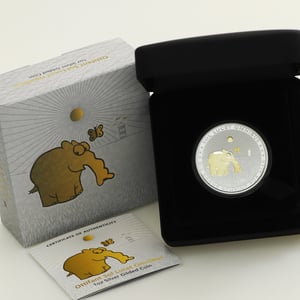 Silbermünze 1oz "Sol Lucet Omnibus" 2021 (vergoldet) Ottifanten – Sunnyfant diff. (Tuvalu) - Miniaturansicht 3