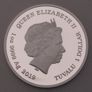 Silbermünze 1oz "Vom Winde verweht" 2019 (PP/kol.) 80. Jahrestag (Tuvalu) - Miniaturansicht 2