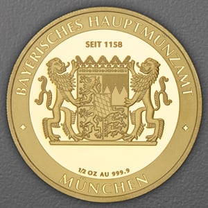 Gold 1/2oz "Schloss Neuschwanstein" 2026 Bayern Thaler (Deutschland) - Miniaturansicht 2