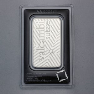 Silberbarren 100g VALCAMBI, Blister - Miniaturansicht 2