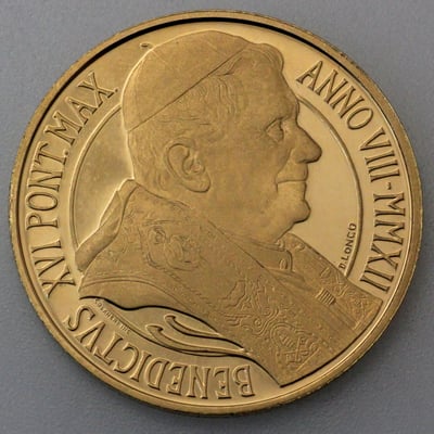 Goldmünze "50 Euro - 2012" Bekehrung des Heiligen Paulus (Vatikanstadt) - Hauptansicht