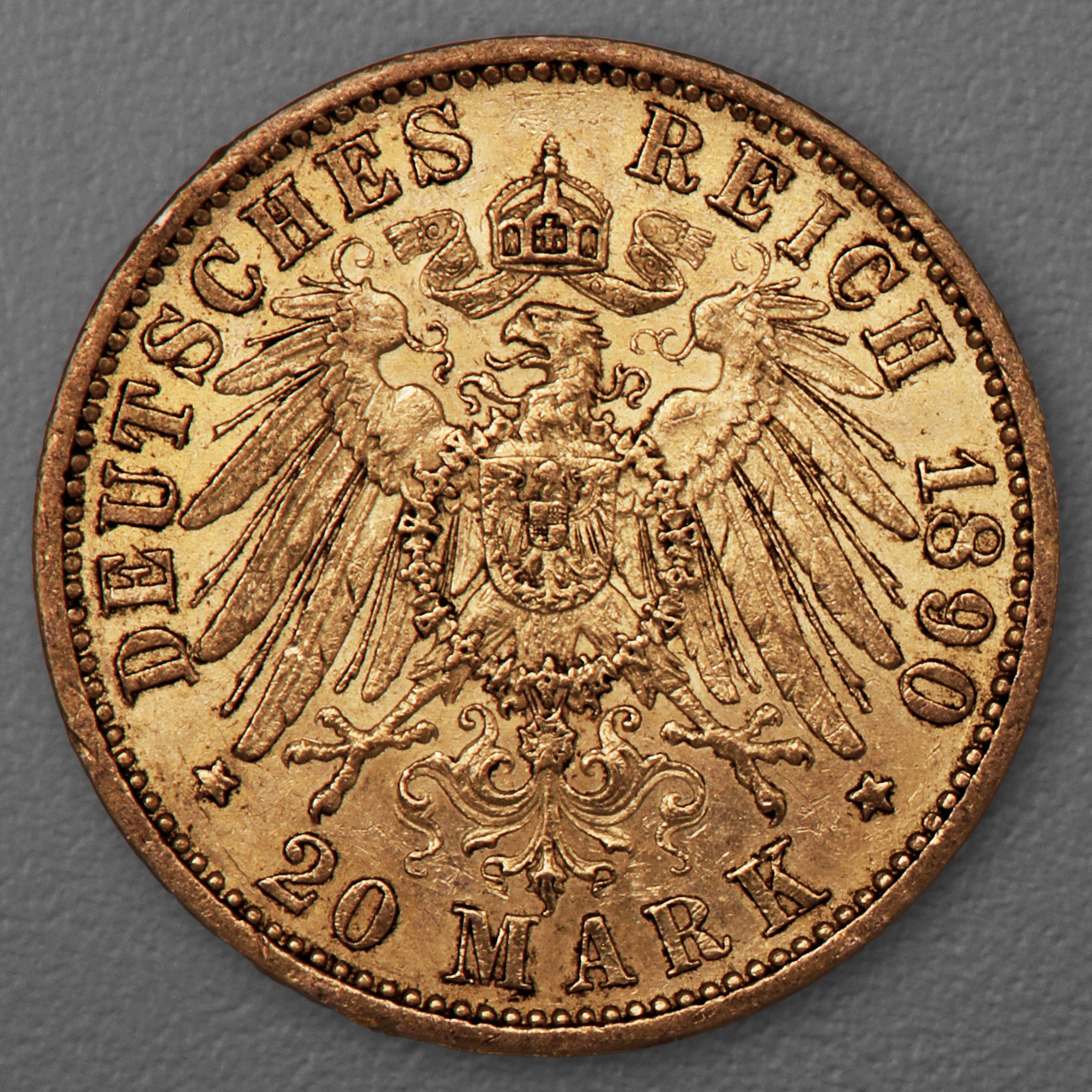 Goldmünze 20 Mark "Wilhelm II." 1890-A J.252 (Preußen) - Detailansicht 1