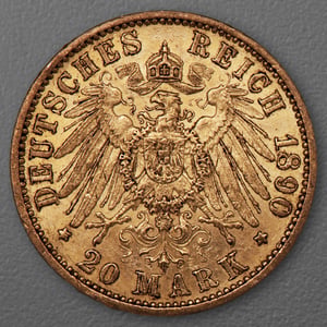 Goldmünze 20 Mark "Wilhelm II." 1890-A J.252 (Preußen) - Miniaturansicht 2