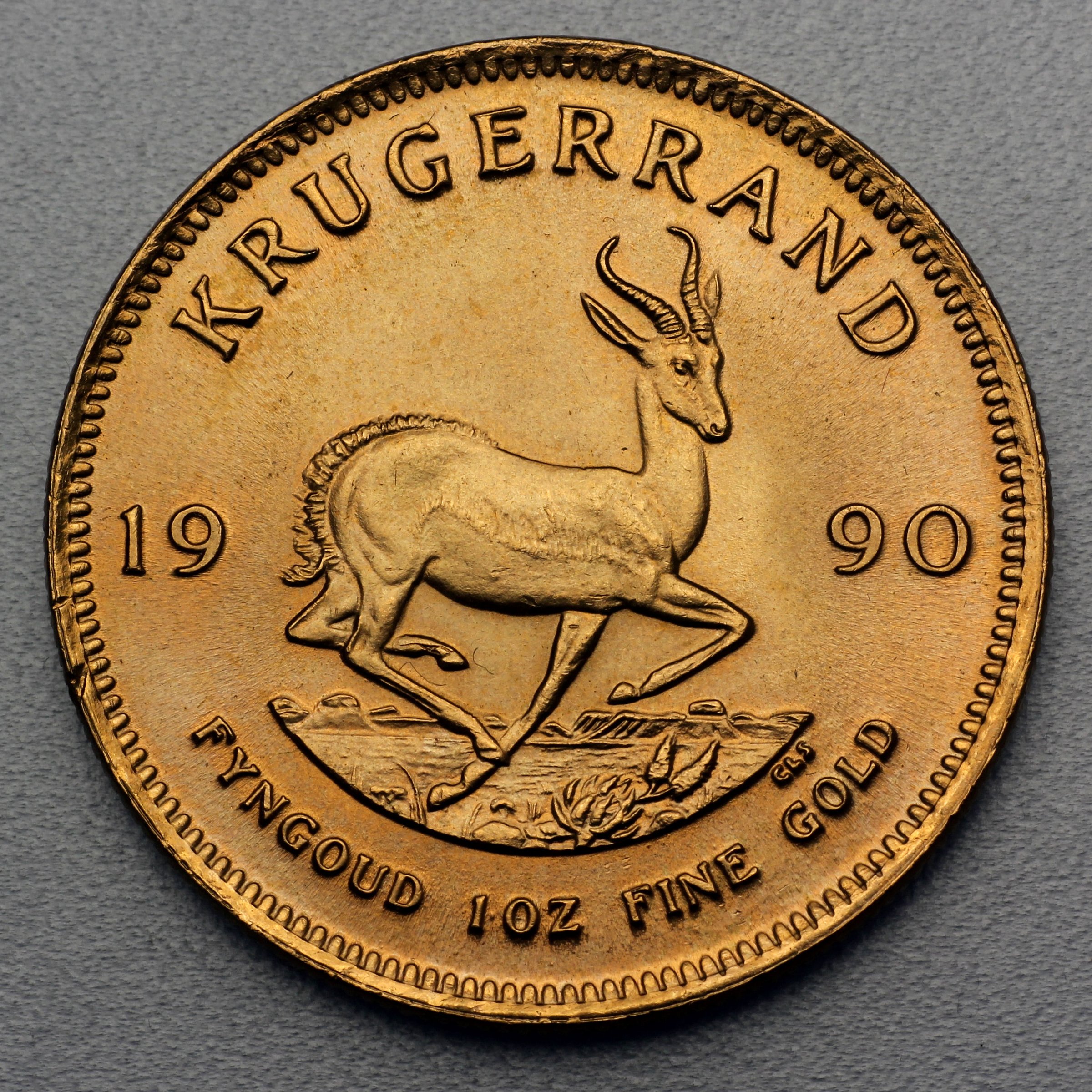 Goldmünze 1oz "Krügerrand" 1990 (Südafrika) - Hauptansicht