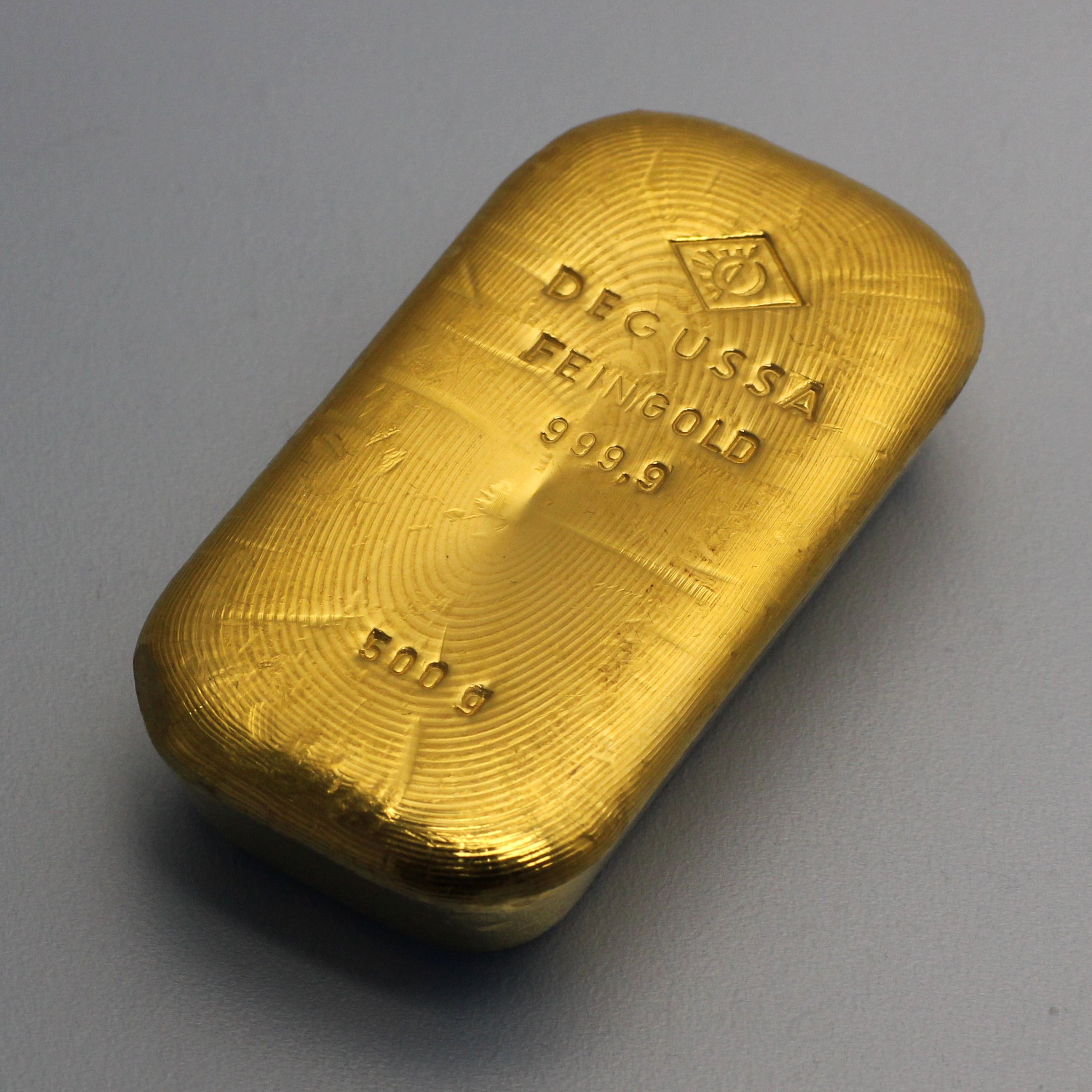 Goldbarren 500g DEGUSSA (alte Form) - Hauptansicht
