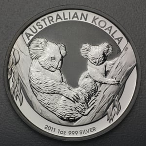 Silbermünze 1oz "Koala" 2011 (Australien) - Miniaturansicht 1
