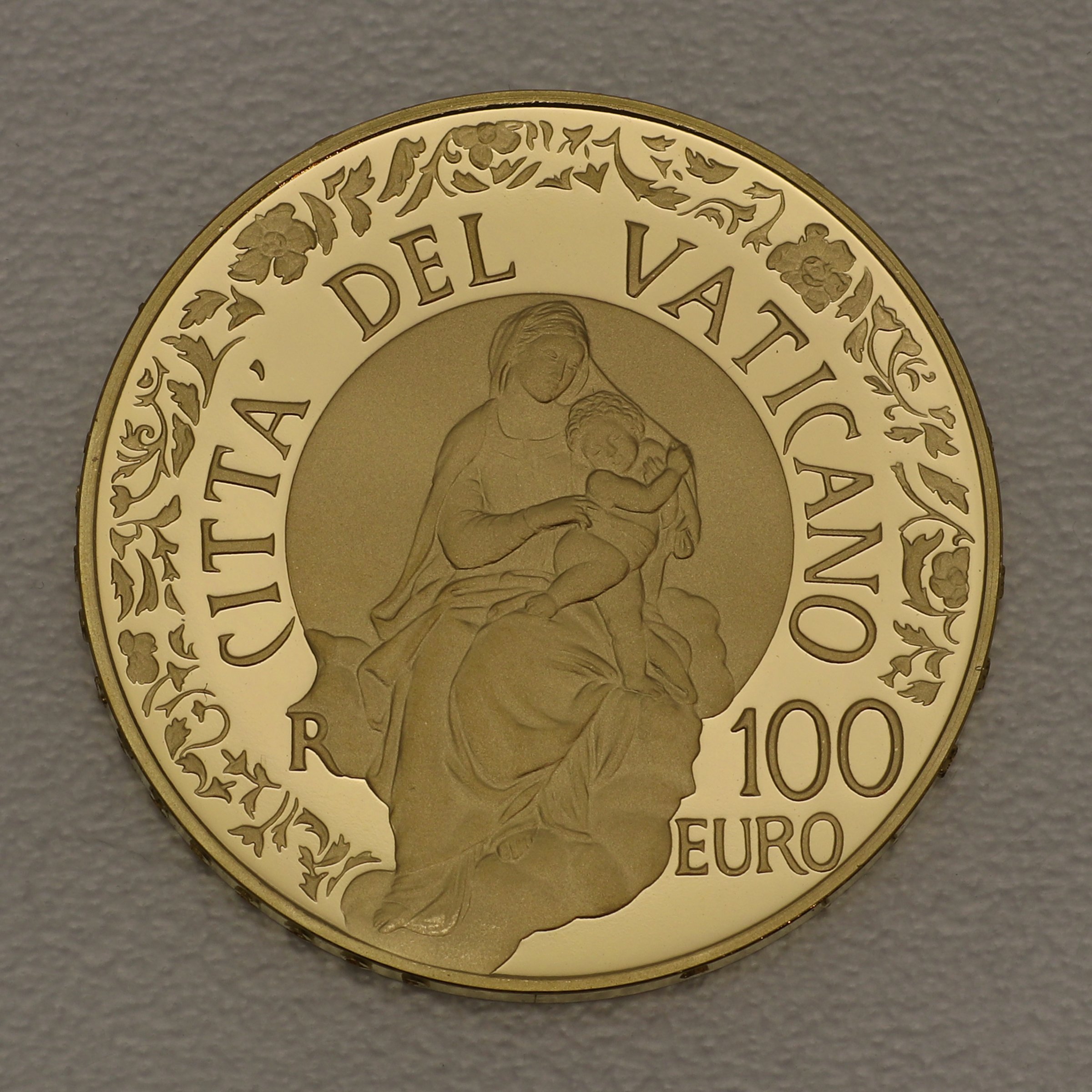 Goldmünze "100 Euro - 2012" Madonna di Foligno (Vatikanstadt) - Hauptansicht